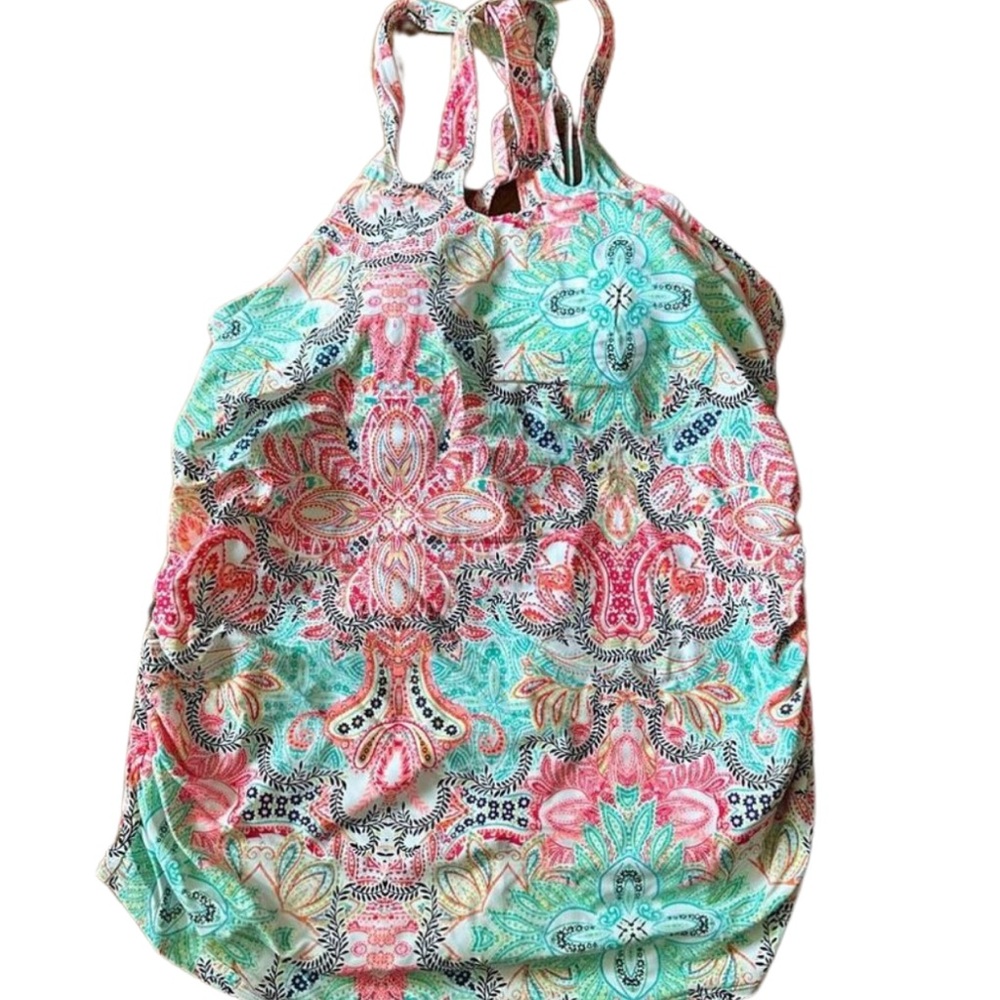 Cacique Vibrant Paisley Swim Top